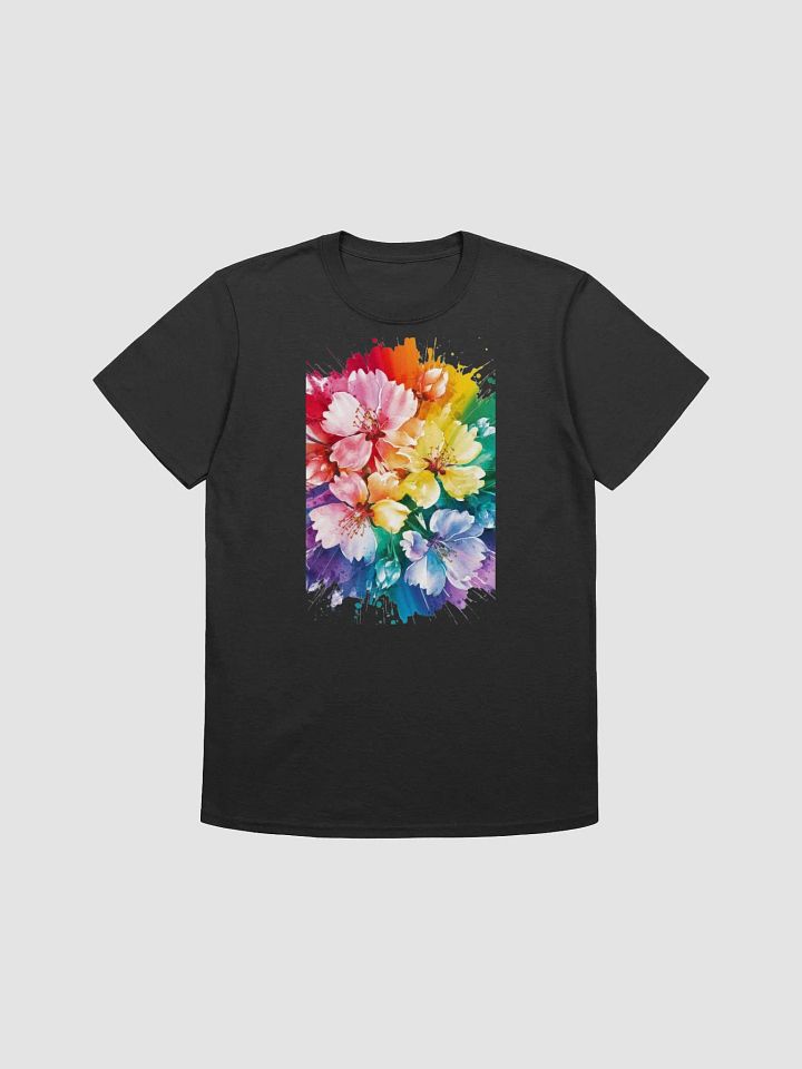 Rainbow Bouquet Watercolor T-Shirt product image (1)