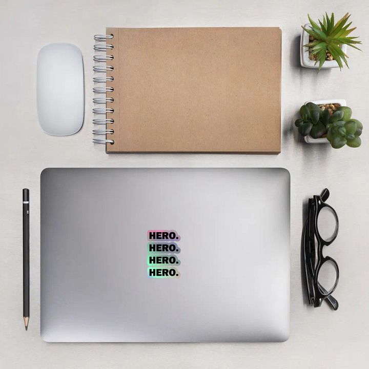 Hero. // Holographic Stickers product image (2)