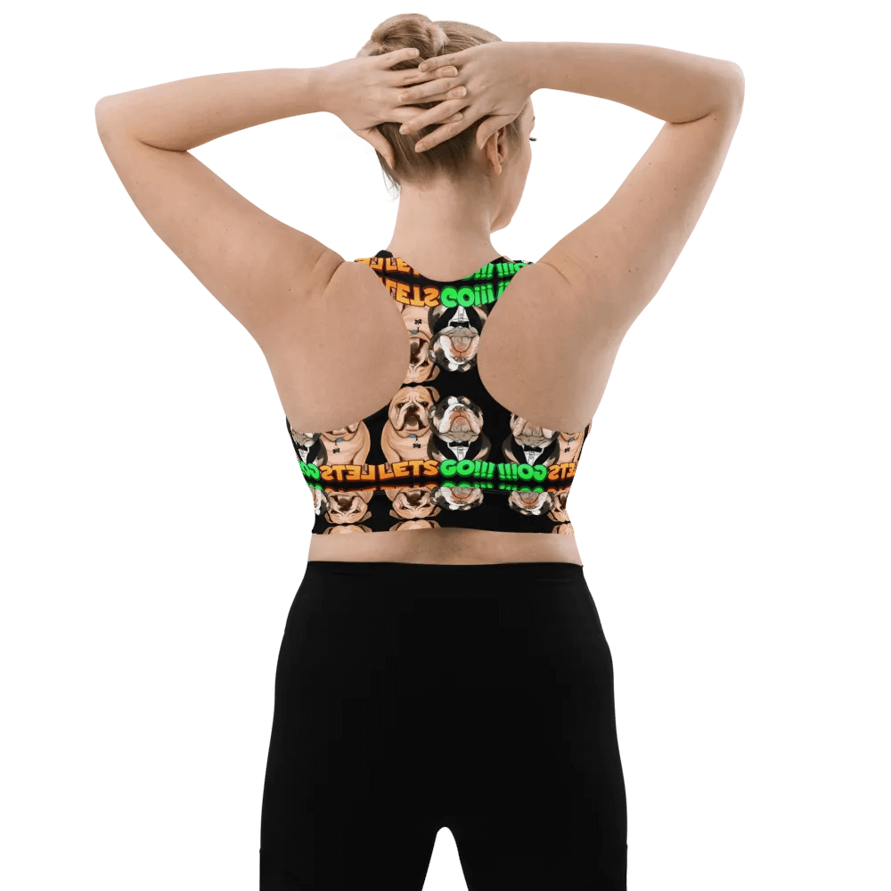 Straightedge Monster Let's Go!!! All-Over Print Longline Sports Bra product image (7)