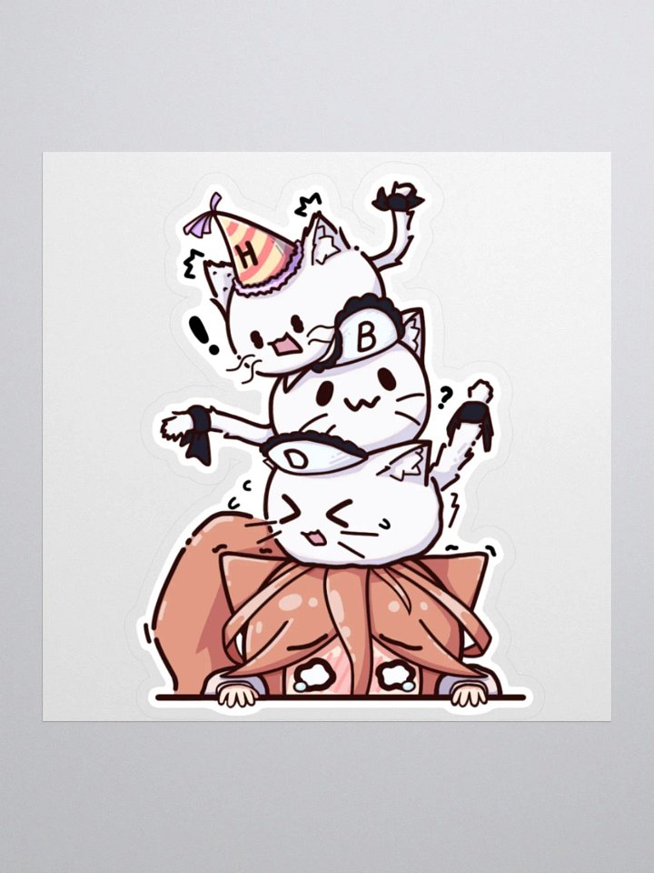 Shiro__Nya Catmaid Stack Sticker product image (1)