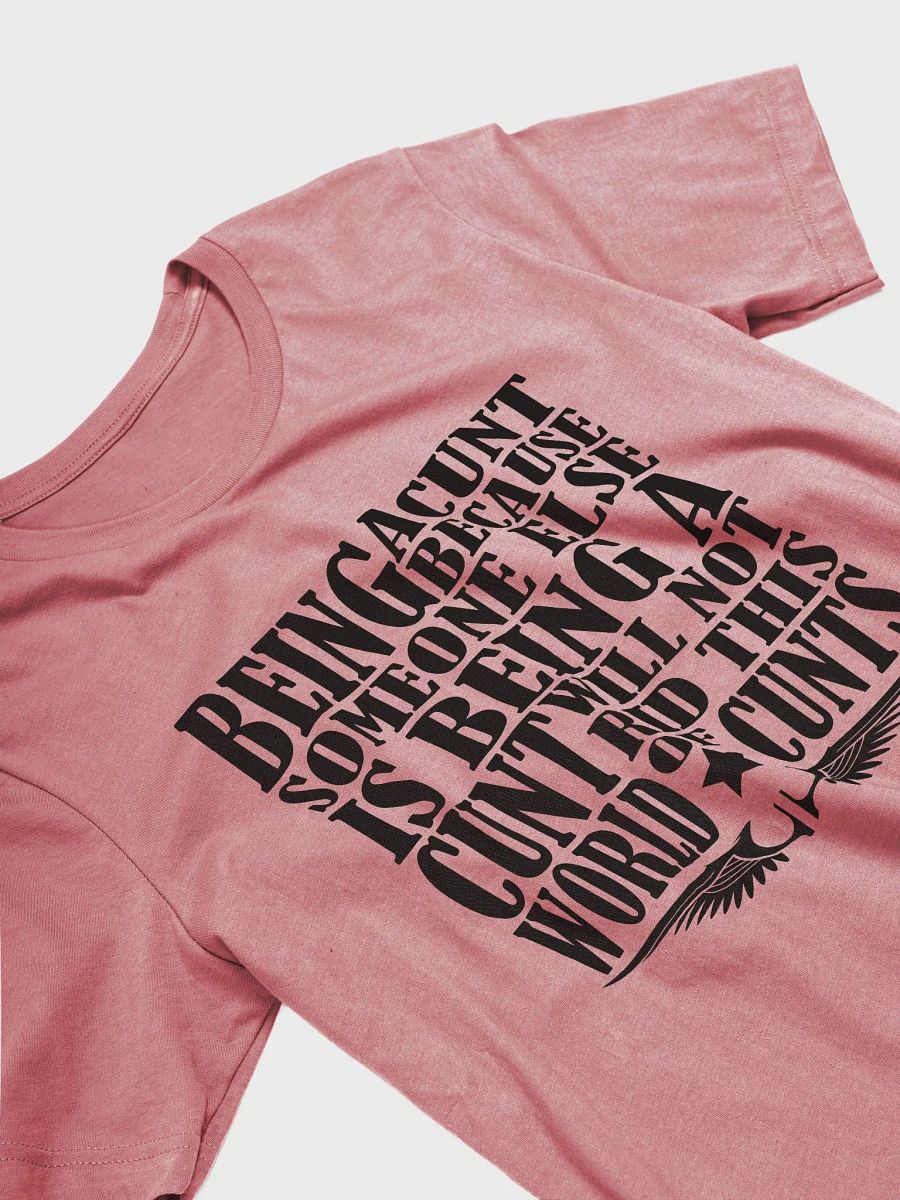 Stop Being A Cunt - Black Lettering - Bella+Canvas Supersoft T-Shirt product image (3)