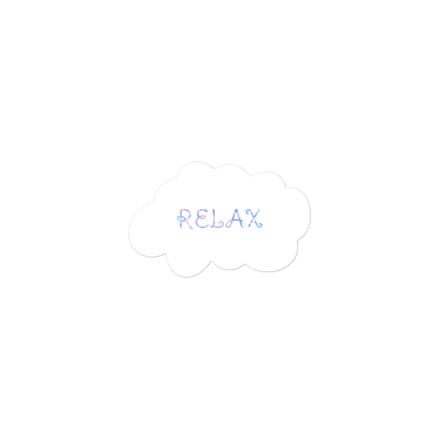 Relax Text On White product image (3)