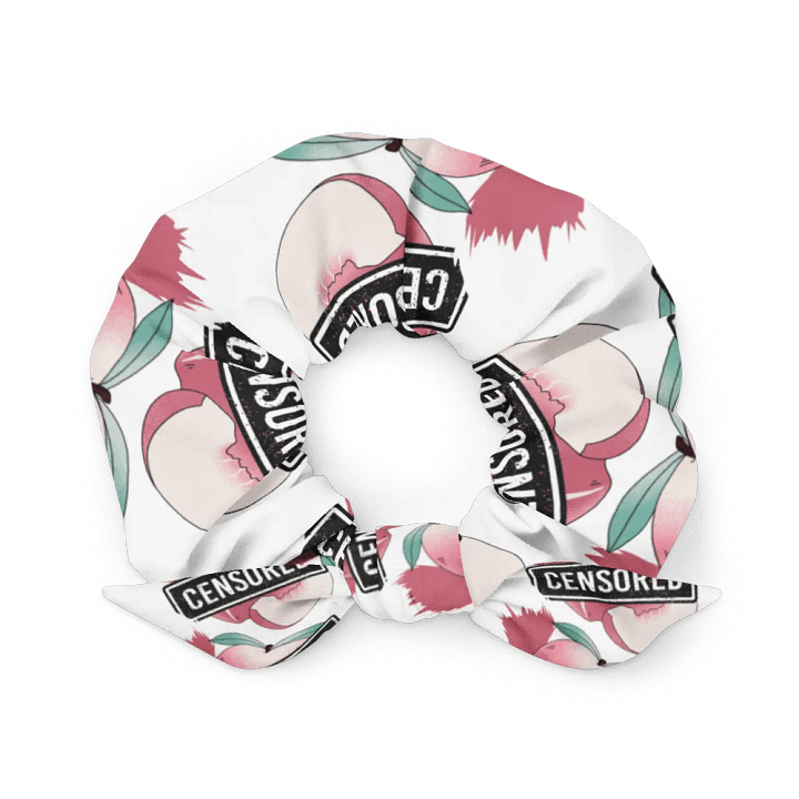 Censored Peach All-Over Print Scrunchie product image (2)