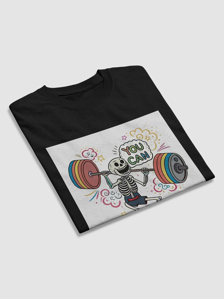 Rainbow Weightlifting Skeleton T-Shirt product image (39)