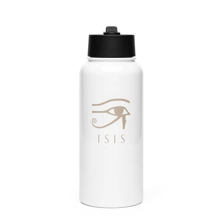 Isis White Stainless Steel Water Bottle product image (1)