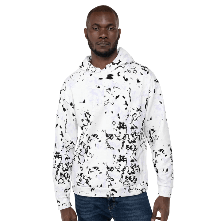 Abstract Nearly Monochrome Unisex Pull Over Hoodie product image (1)