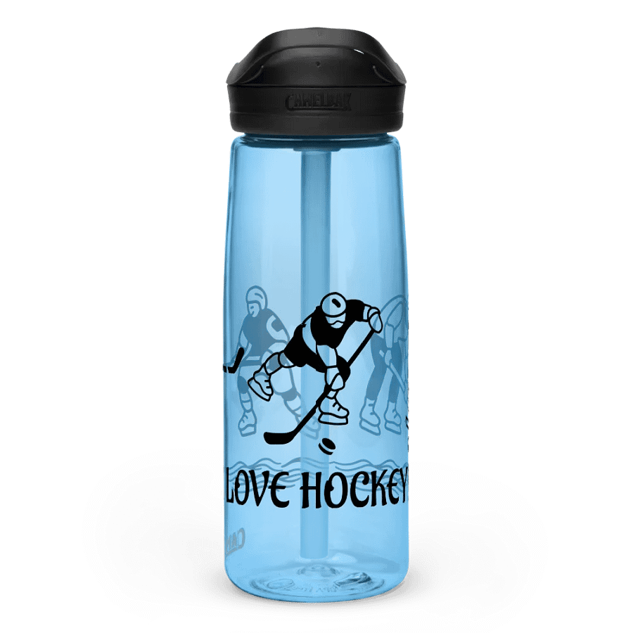 I LOVE HOCKEY! design -Sport water bottle product image (13)