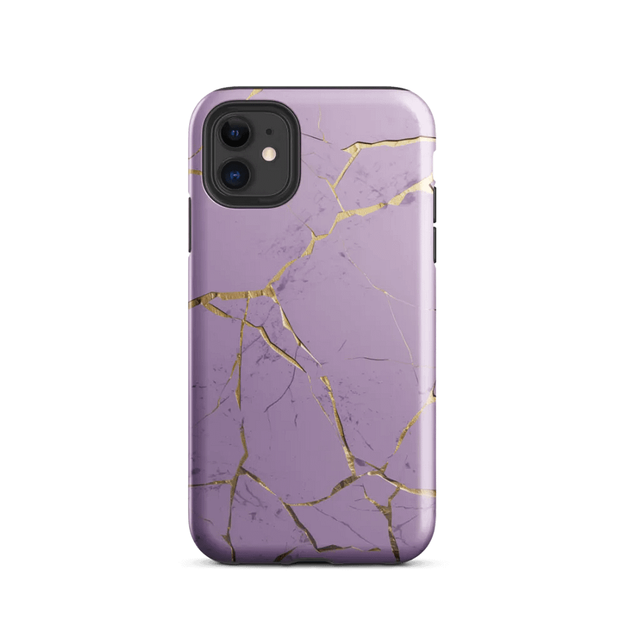 Lavender Gold Kintsugi Tough iPhone Case product image (47)