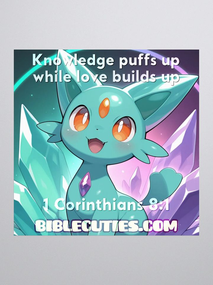 Bible Cuties Tomy - Knowledge puffs up while love builds up product image (1)