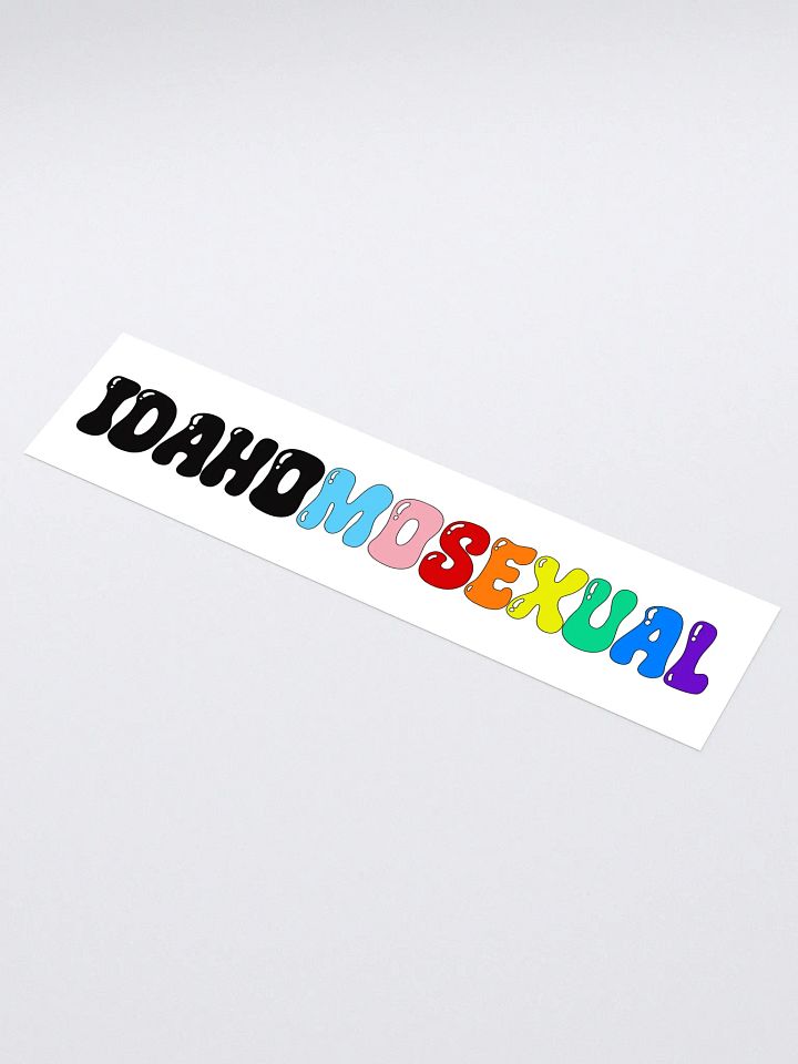 "IDAHOMOSEXUAL" bumper sticker product image (1)