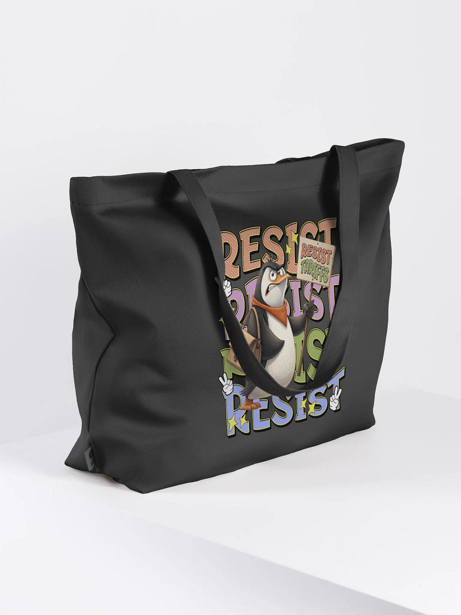 Resist Tariffs Penguin Rebel Eco Tote product image (1)