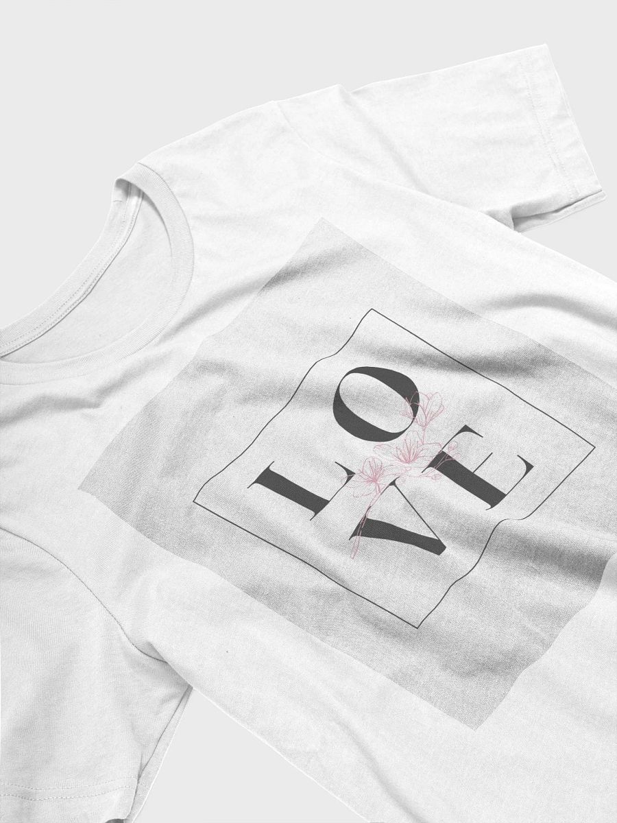 Floral Love Typography T-Shirt product image (3)