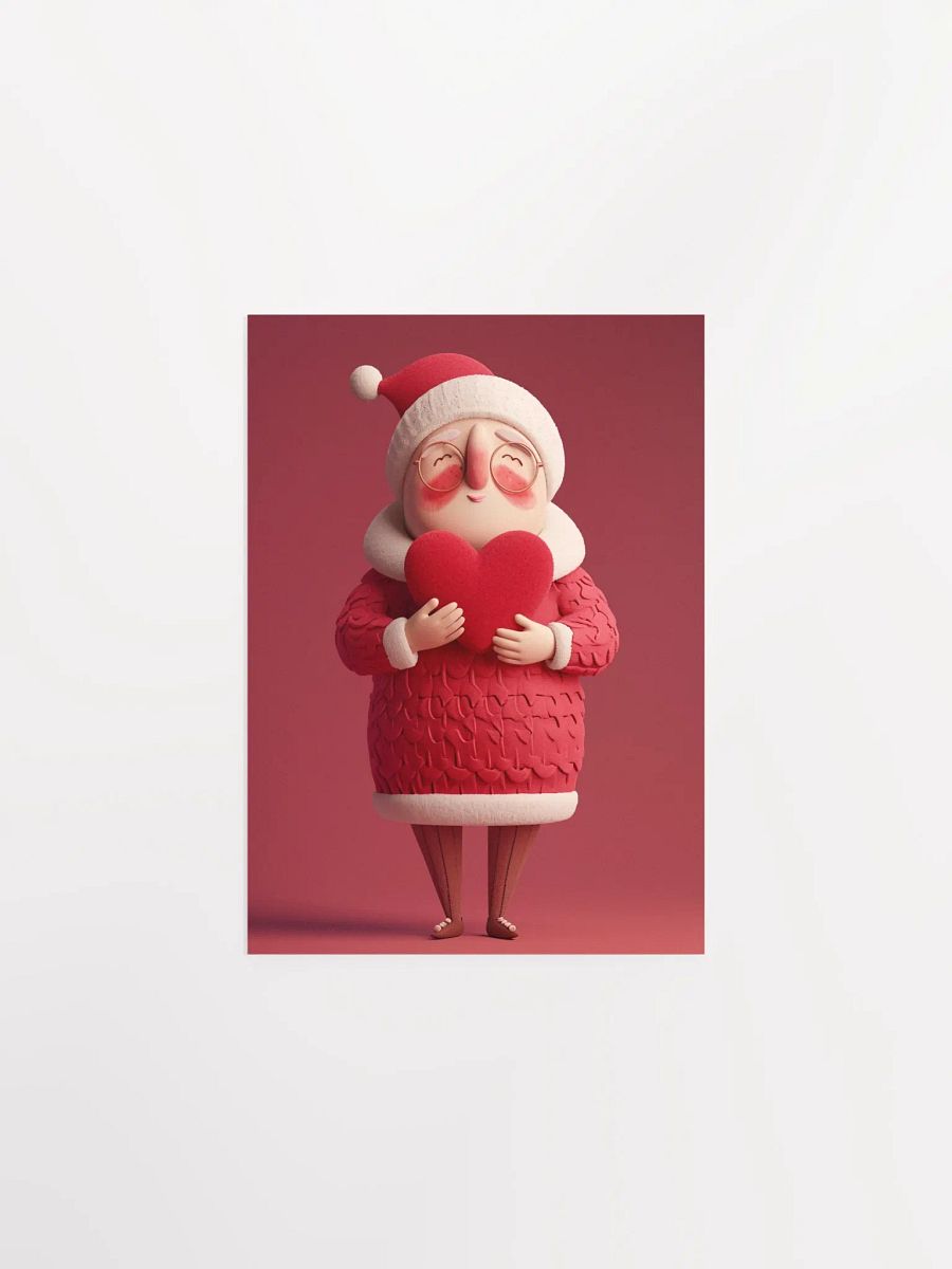 Santa's Heartfelt Embrace Poster product image (2)