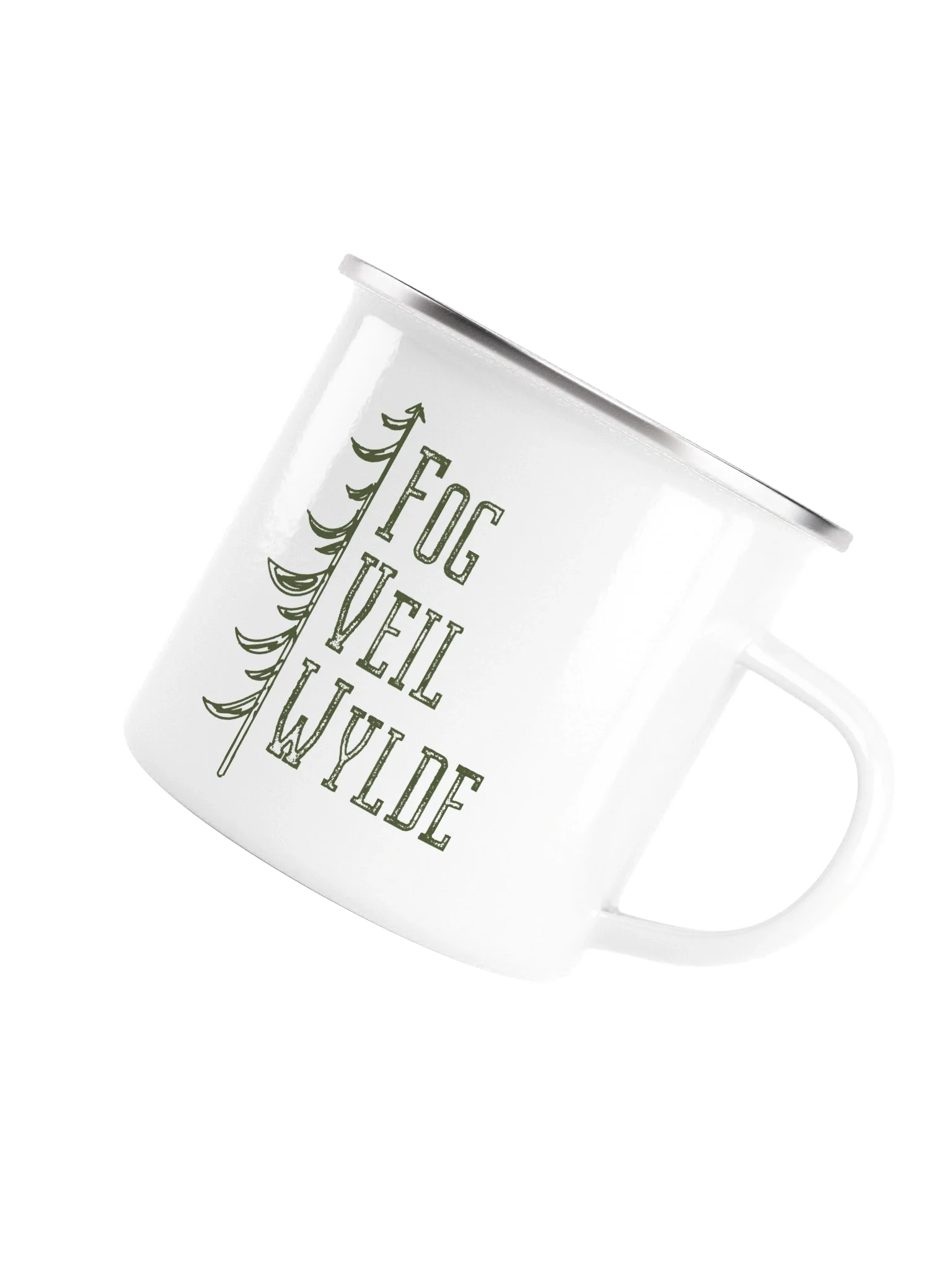 Timber Logo | White Enamel Mug product image (5)