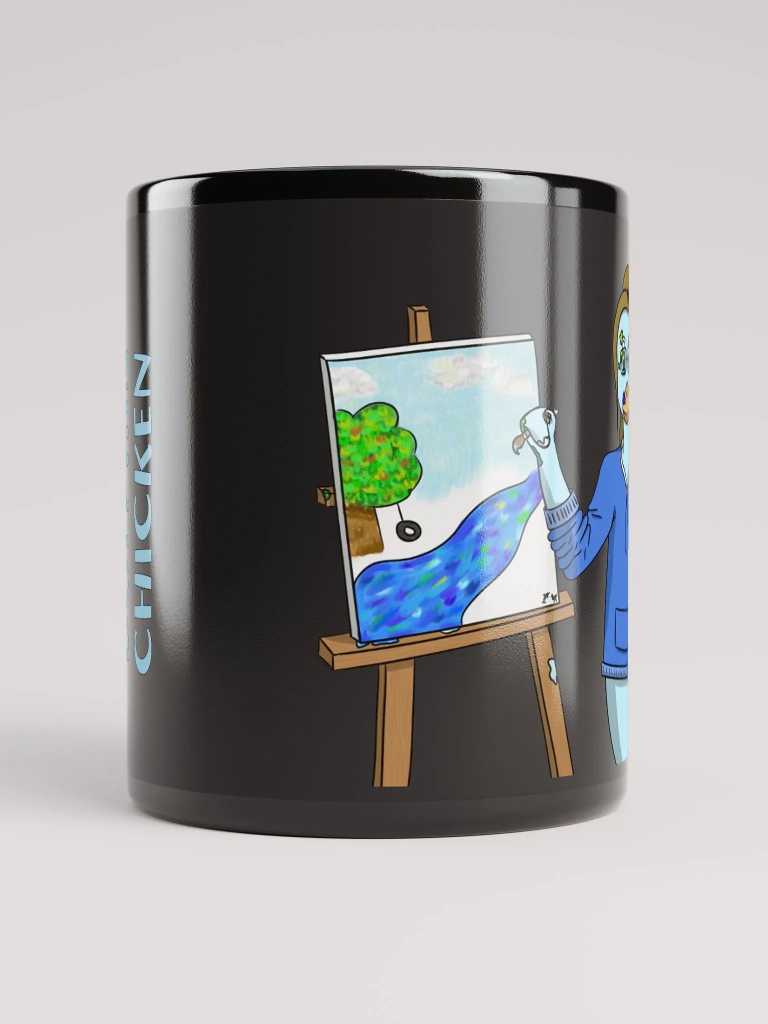 Dolphin's DC Painting Mug (Black) product image (5)