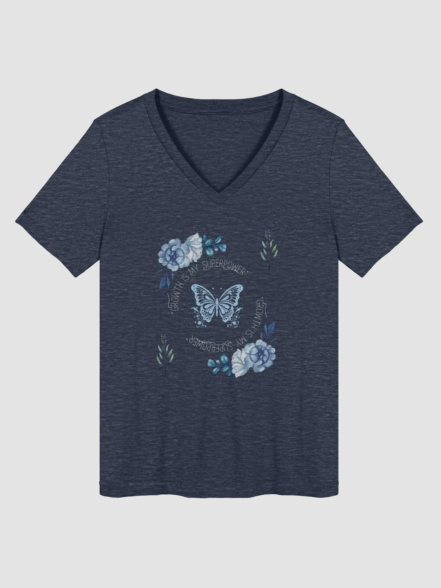 My Growth Is My Superpower V-Neck Tee product image (15)