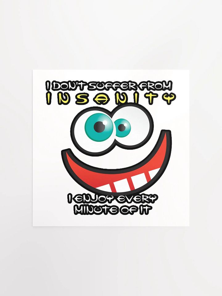 I DON'T SUFFER FROM INSANITY, I ENJOY EVERY MINUTE OF IT product image (5)