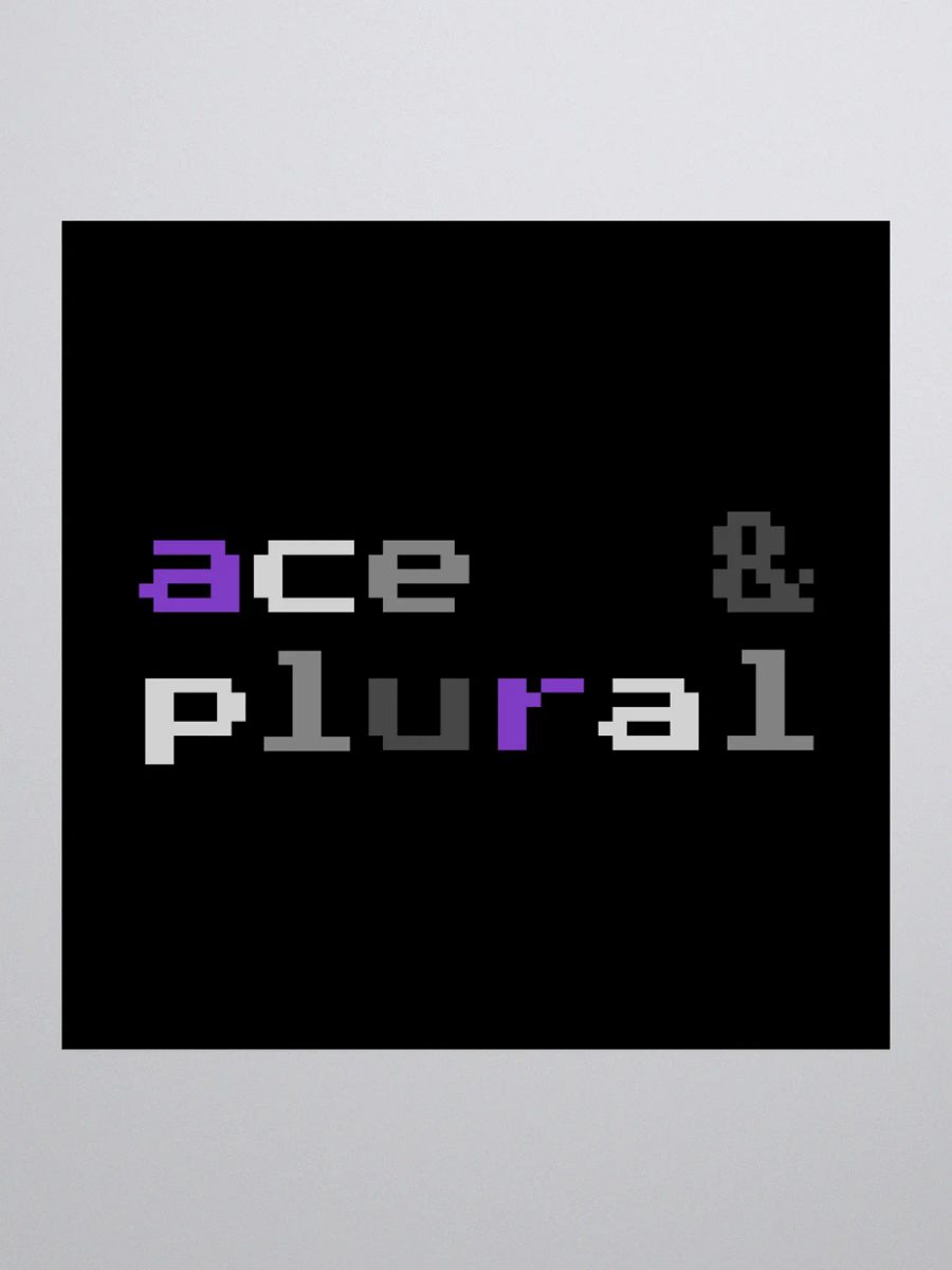 Ace & Plural Sticker (Retro Pixel Style) product image (3)