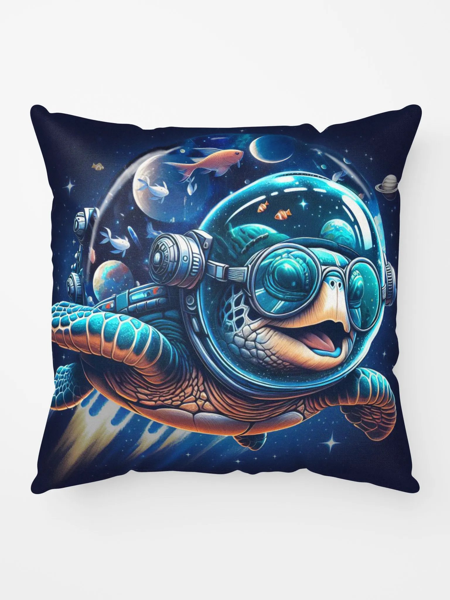 RamJet's Groovy Space Turtle Pillow product image (1)