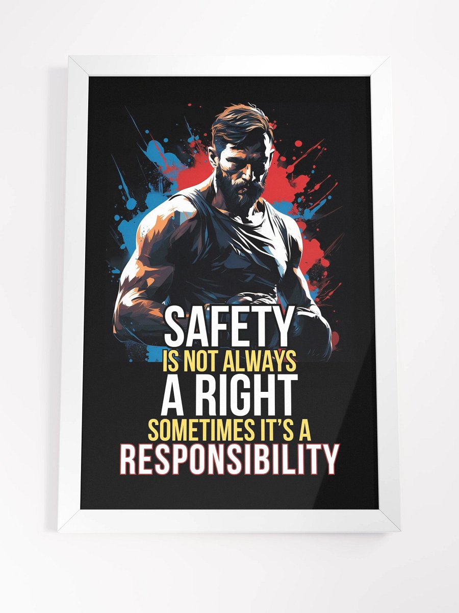 Fitness/Martial Arts Framed Poster - Safety Not Aways A Right product image (22)