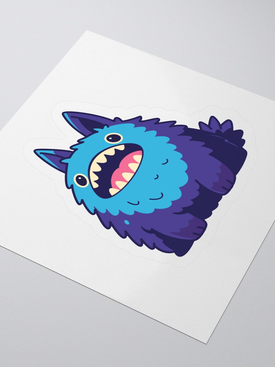 Chompchi Alpaca Kiss Cut Sticker – Cute Fluffy Cartoon Vinyl Decal product image (3)