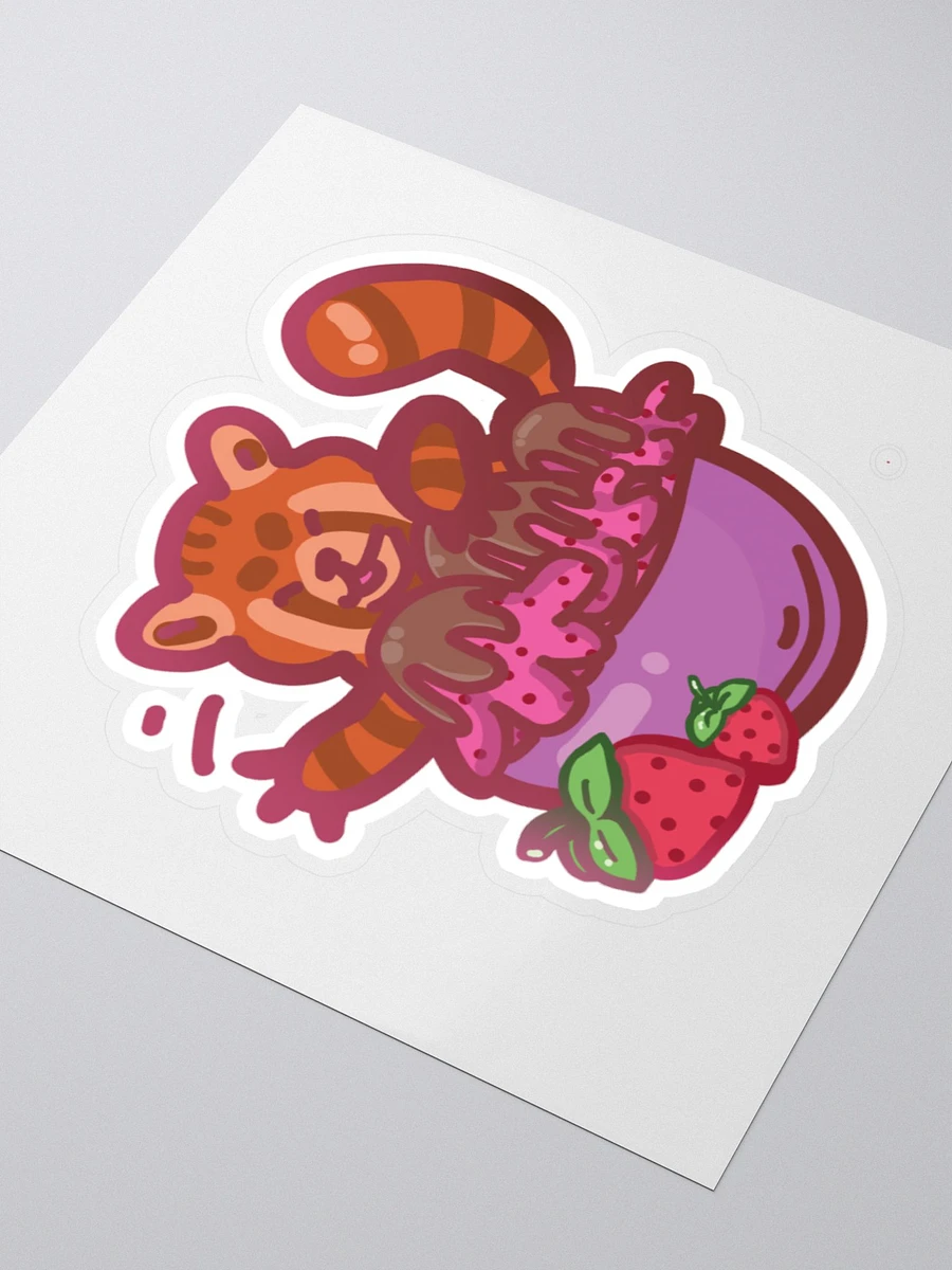 Red Panda Sundae Sticker product image (3)