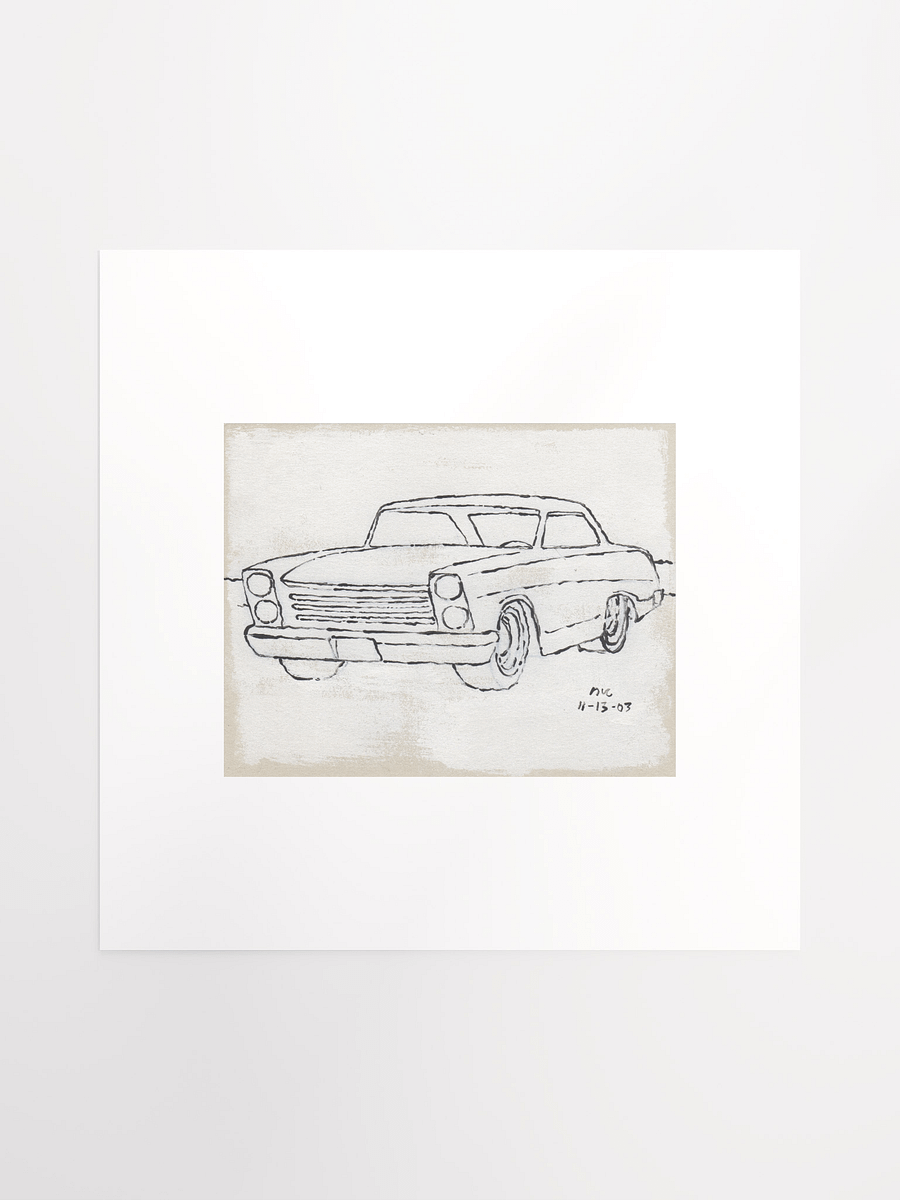 White Car #2 Print product image (2)