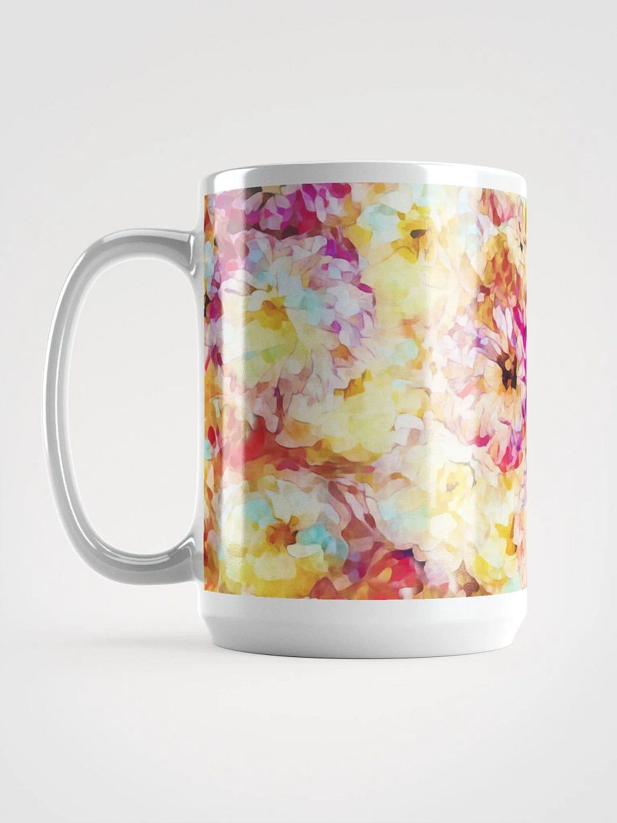 Abstract Graphic | White Coffee Mug | Petite Roses Floral product image (1)