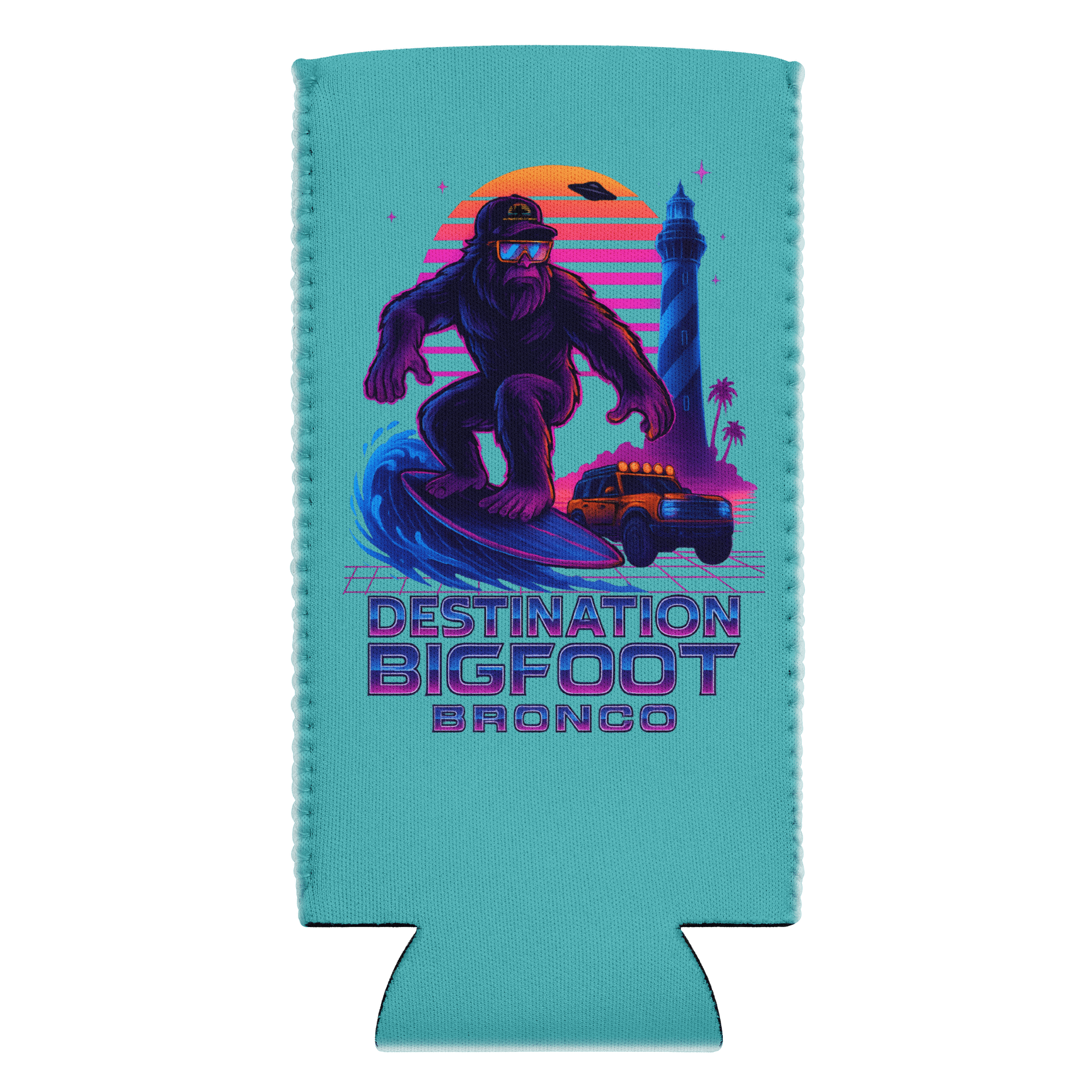 THE SYNTHWAVE SIPPER (TEAL) 12OZ REGULAR OR 12OZ SLIM COOZIE product image (2)
