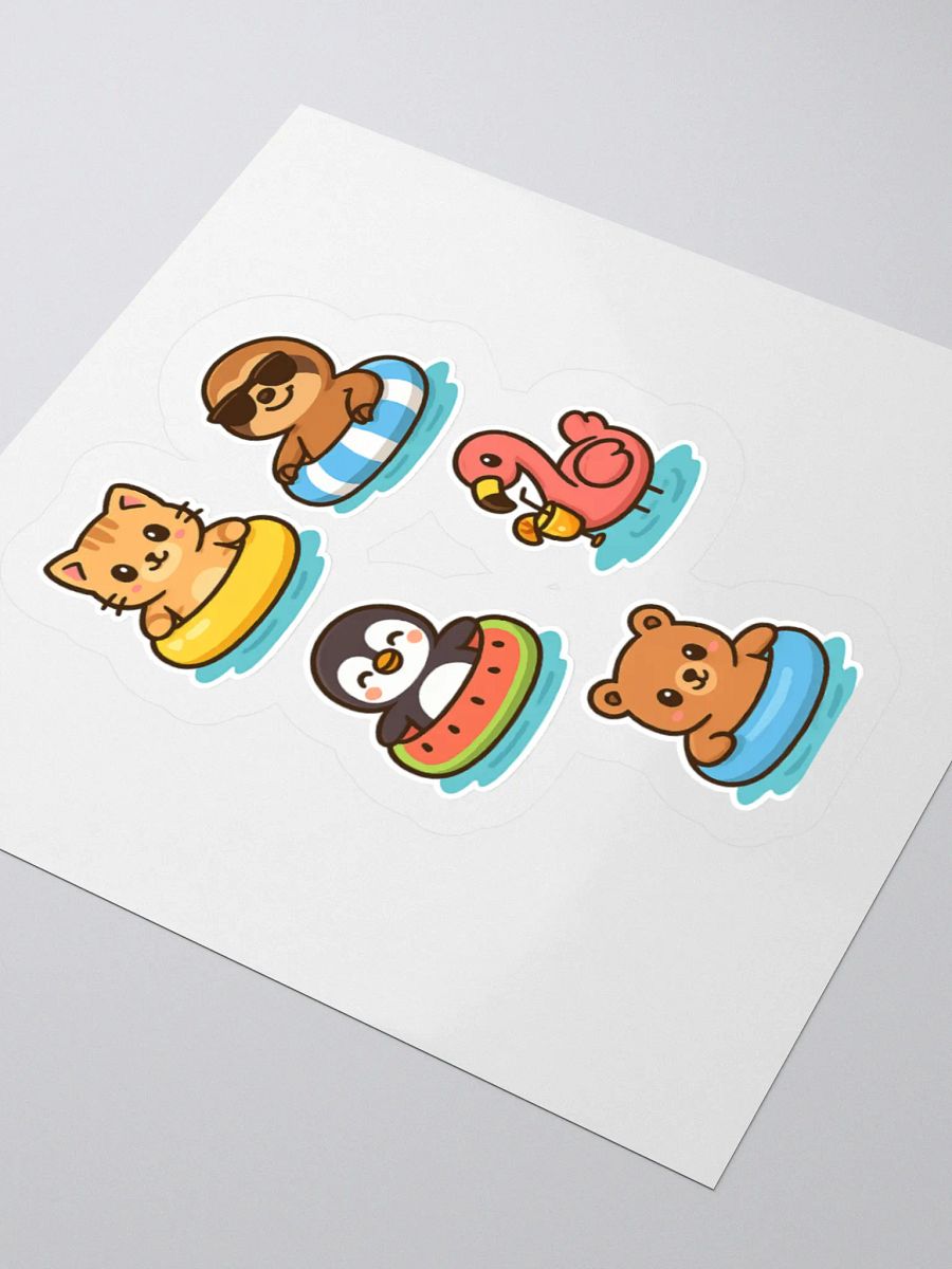 Animal Pool Party Sticker Set product image (3)