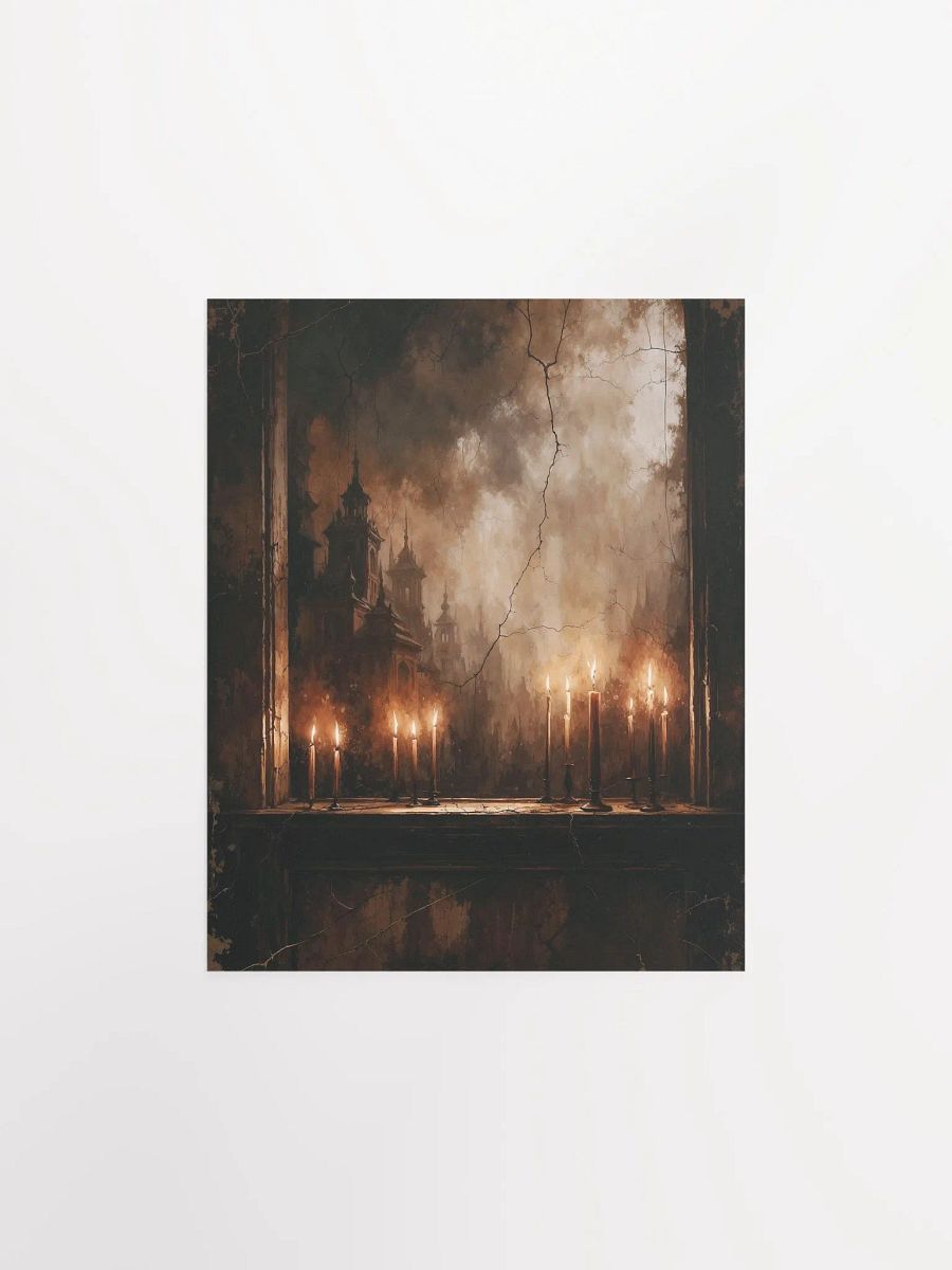 Candlelit Gothic Night Matte Poster product image (1)