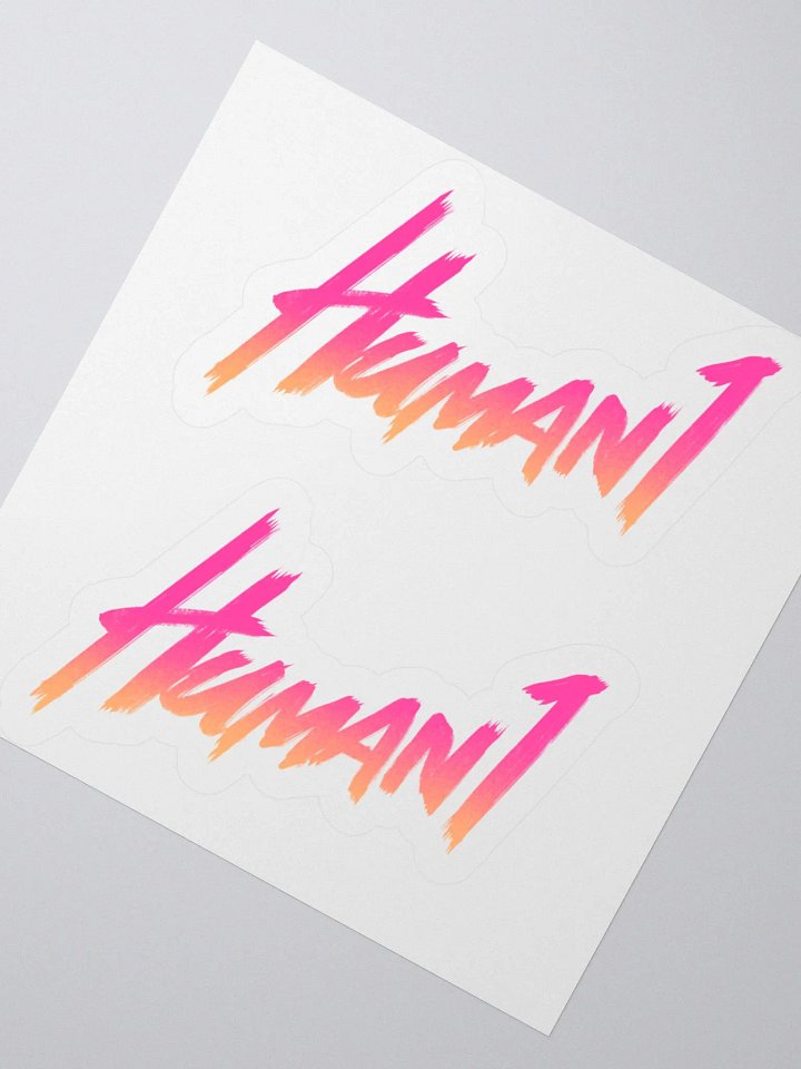 Human1 Gradient || Kiss Cut Stickers product image (2)
