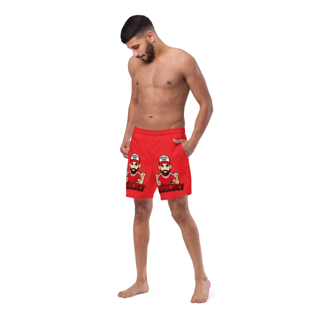 RebelDev red swim trunks product image (6)