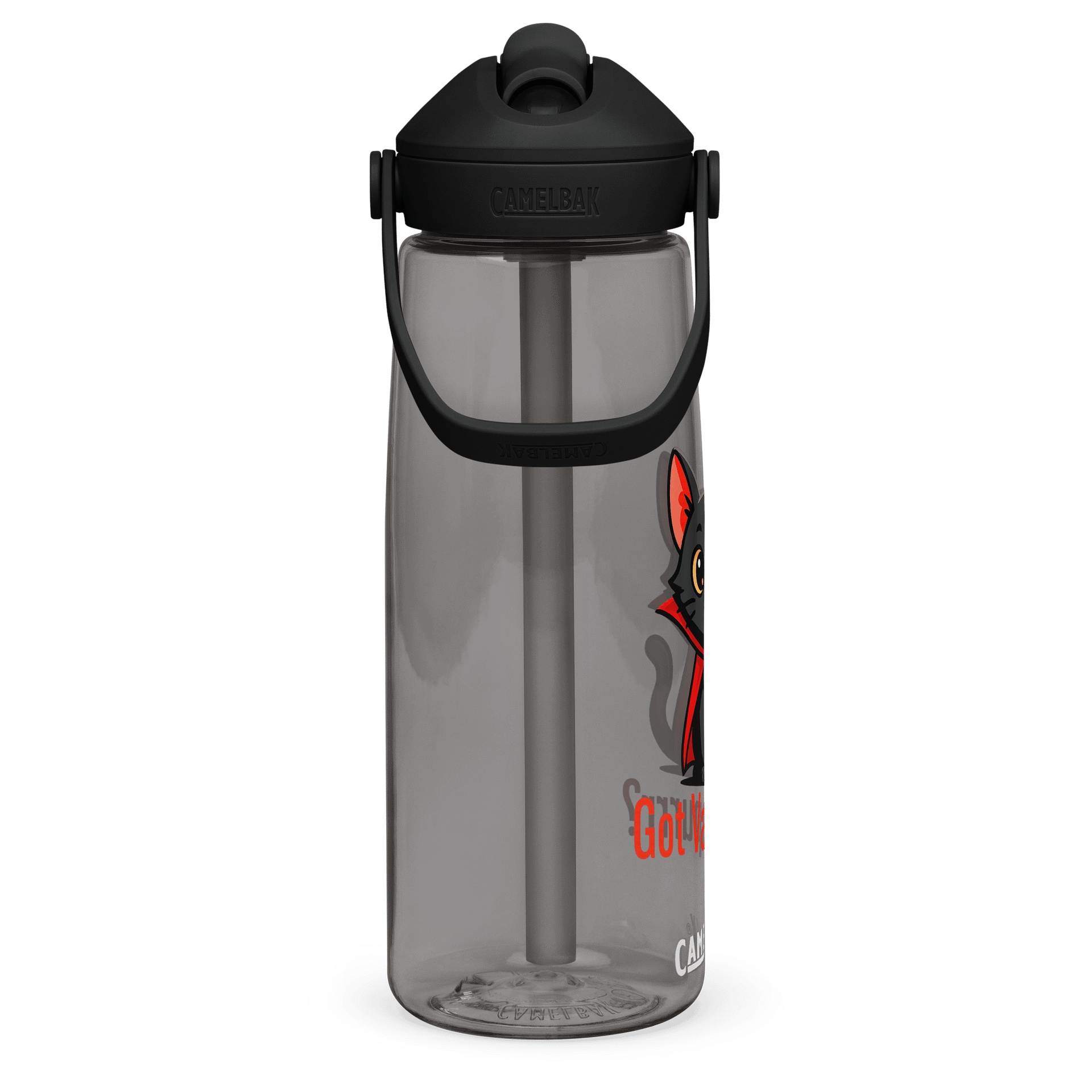 Got Vampurrr? Cat Thrive® Flip Straw Water Bottle product image (4)
