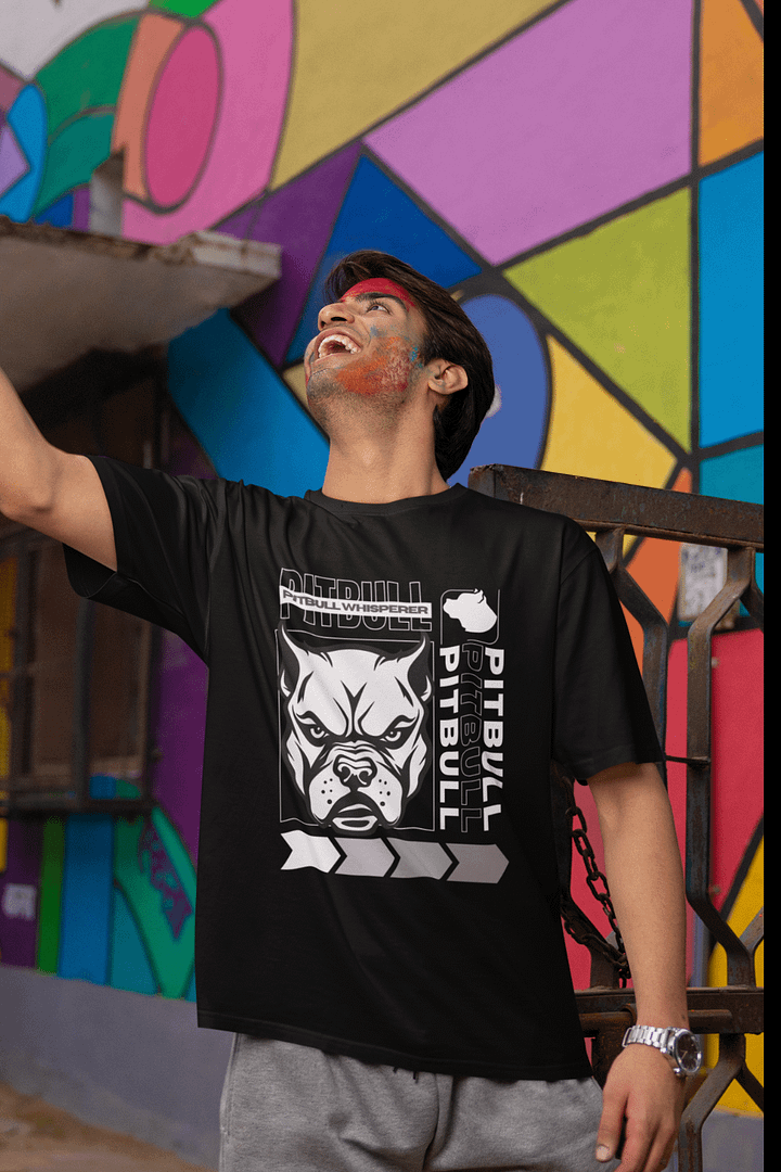 Pitbull Whisperer Dark Color Relaxed Fit T-shirt product image (1)