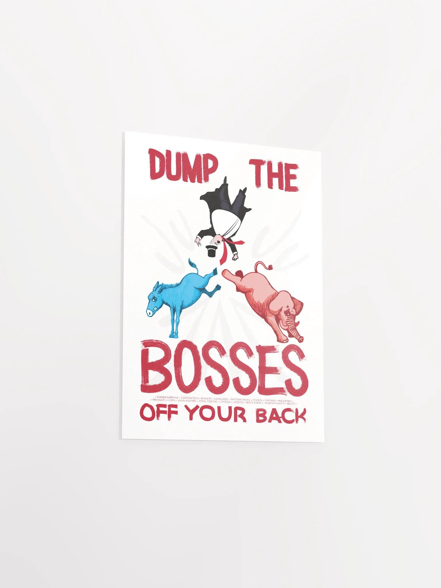 Dump The Bosses - Donkey and Elephant Solidarity product image (5)