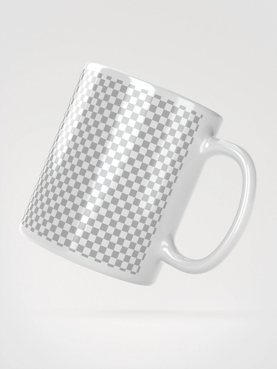 Transparecy Grid White Glossy Mug product image (4)