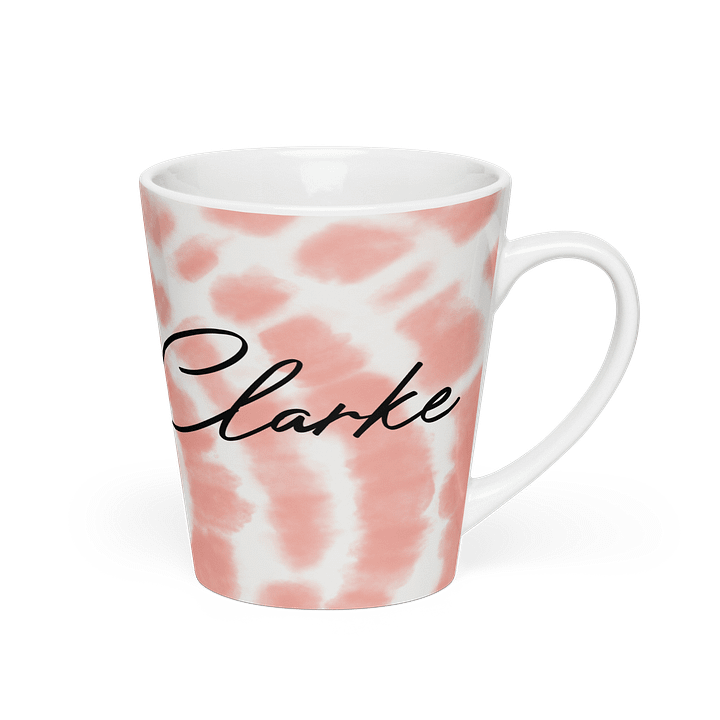 Helen Clarke Pink Tie-Die Latte Mug product image (2)