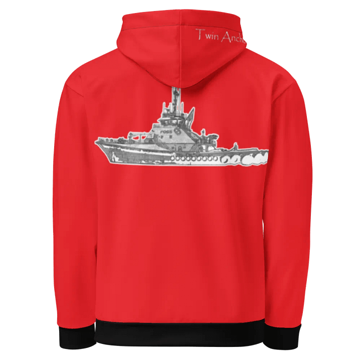 Red Foss tug Sketch Hoodie product image (1)