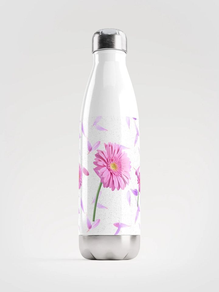 pink daisy & Steel Insulated Bottle gift for moms garden lovers friends colleagues product image (1)