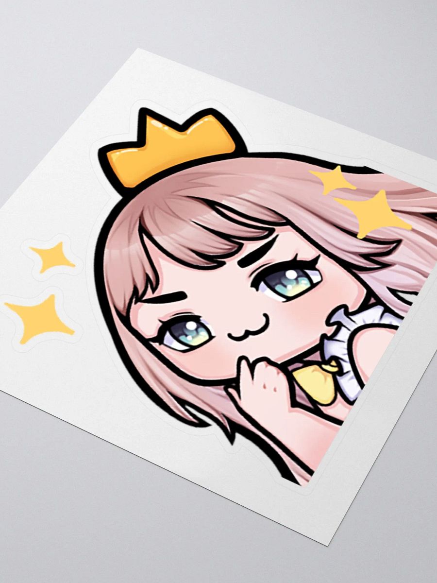 Lara Silverfox Vtuber Kawaii Smug Sticker Scuff Queen v1 product image (3)