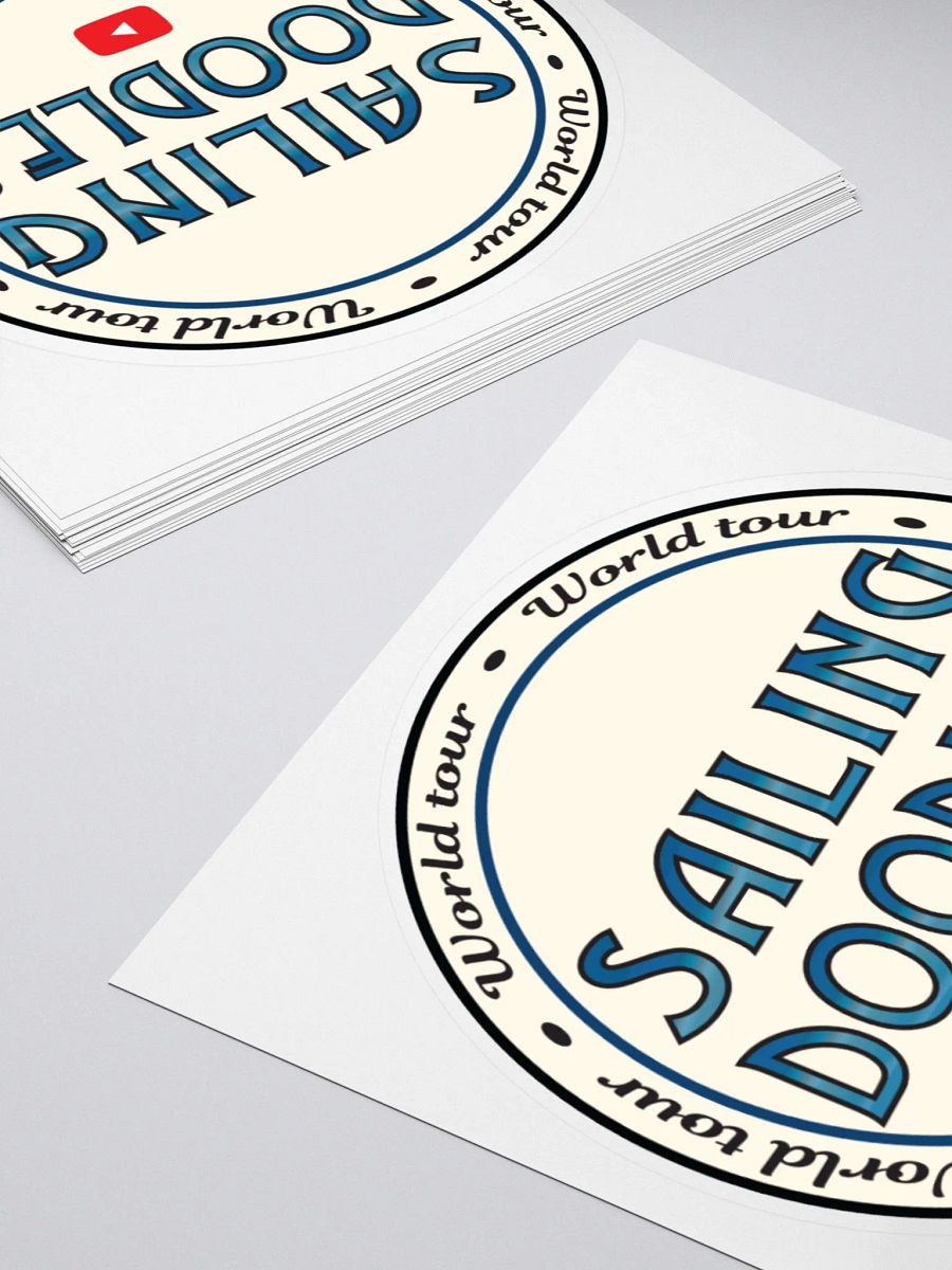 Sailing Doodles Round Sticker product image (11)