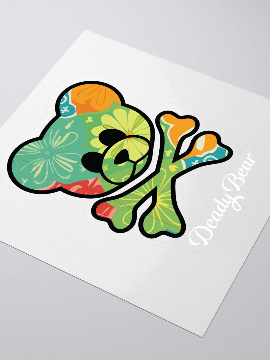 Floral Deady Bear Kiss Cut Stickers product image (3)