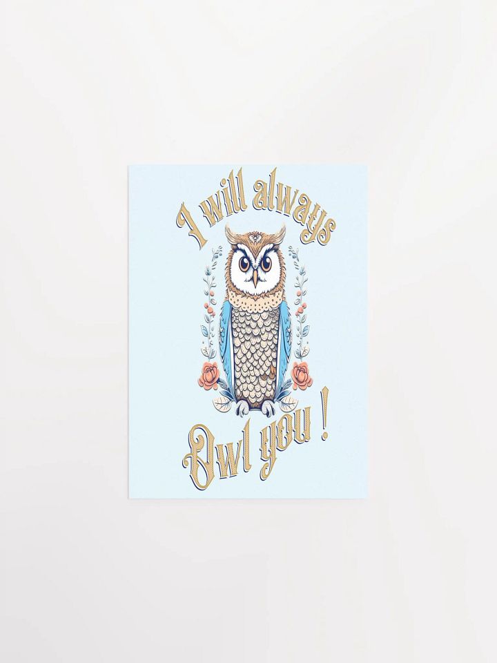 Whimsical Owl Love Poster product image (1)