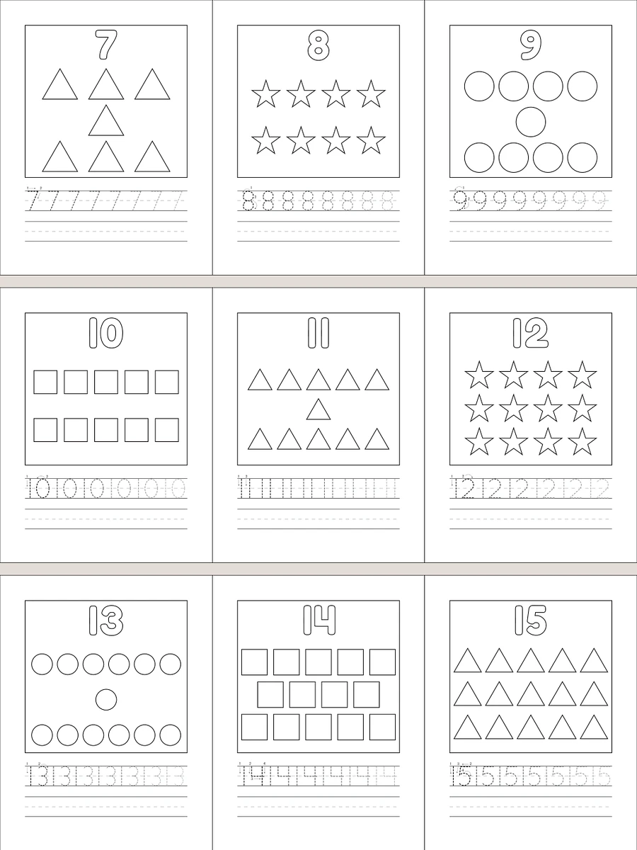 Printable Number Tracing Practice Pages product image (7)