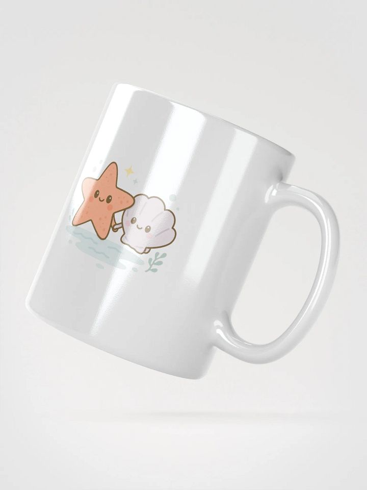 Starfish & Seashell White Glossy Mug product image (4)