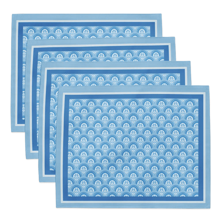 Le Blue Deco Placemat Set – Elegant Art Deco Dining (4-Piece) product image (1)
