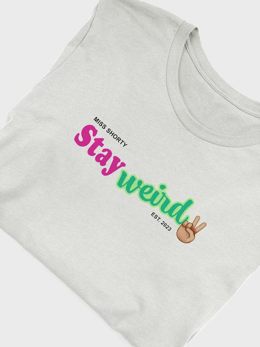 Stay Weird with a Peace Sign Light Shirt -- Unisex, please check sizing chart product image (37)