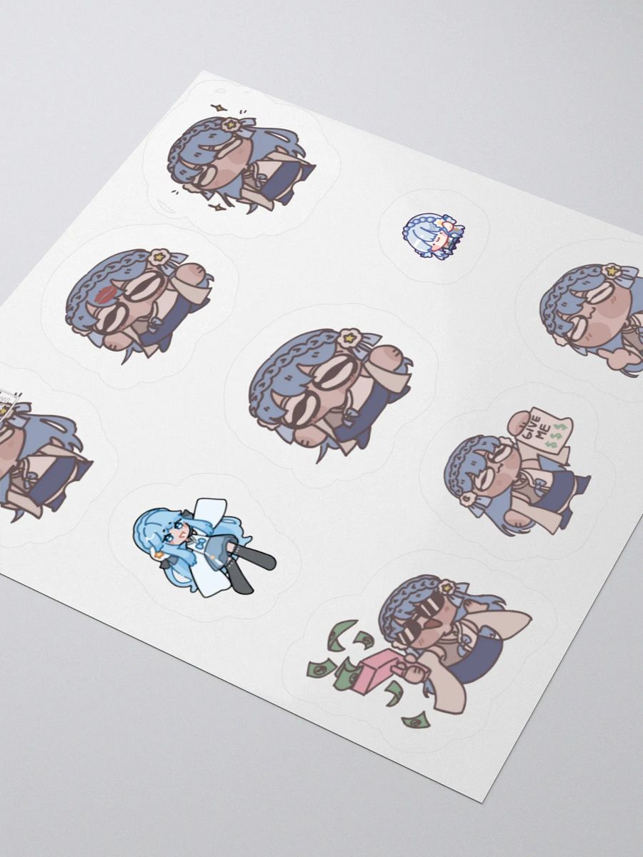 Chibi Blue Kiss Cut Stickers product image (8)