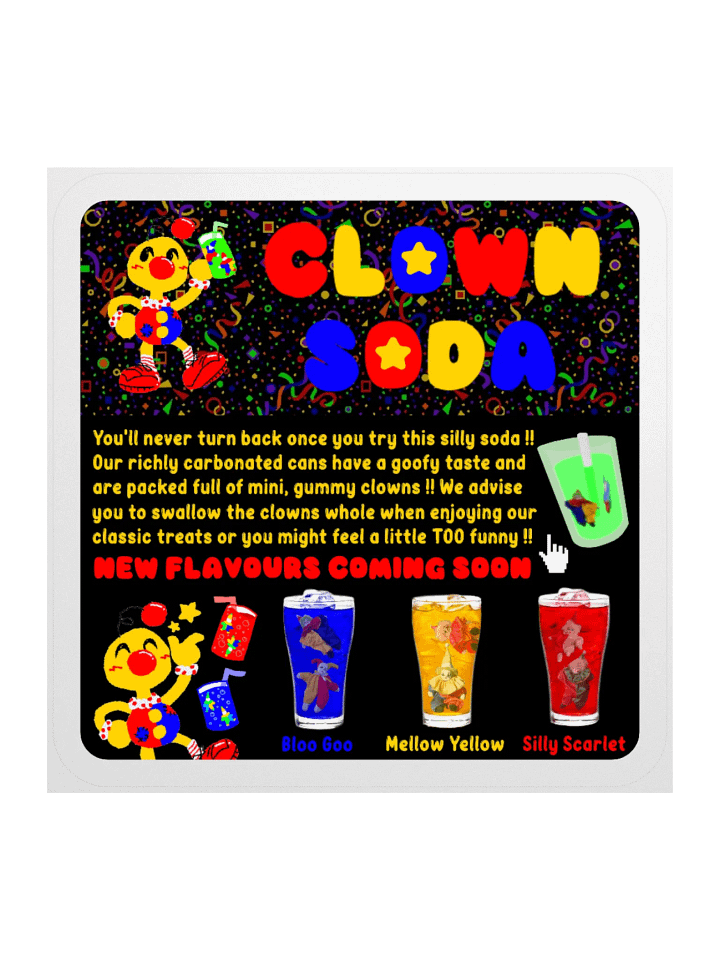 Boyoyoing Clown Soda Website Sticker product image (1)